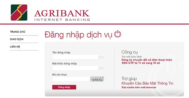 Hướng dẫn cho bạn cách lấy lại mật khẩu Internet Banking Agribank nhanh nhất