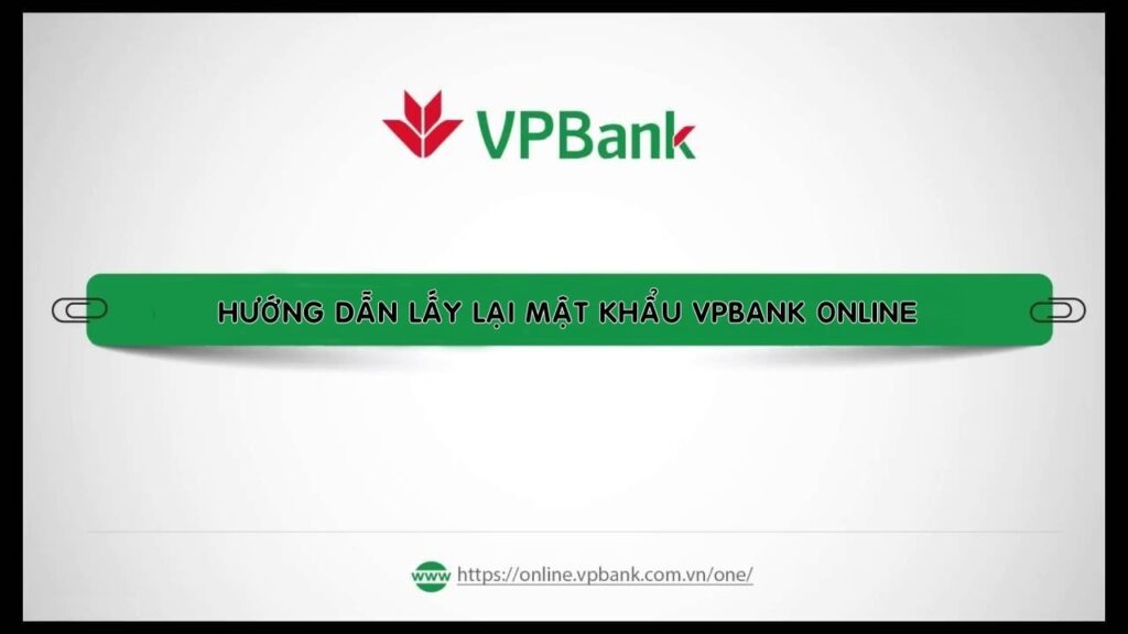 Lấy lại mật khẩu VPBank online