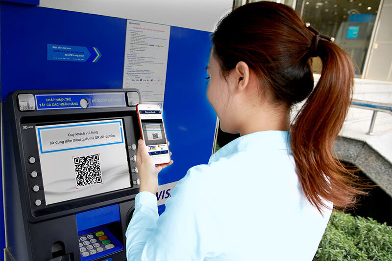 Rút tiền không cần thẻ ATM Sacombank