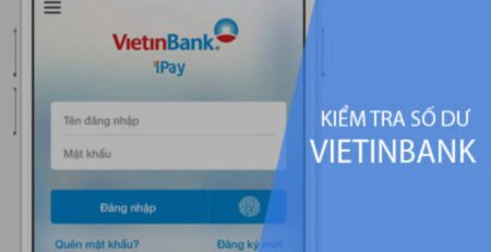 Số dư tài khoản Vietinbank