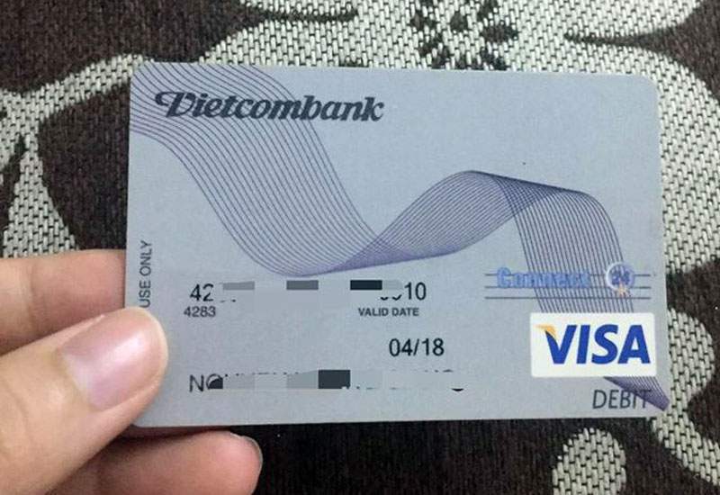 nạp tiền vào thẻ visa debit vietcombank